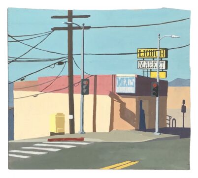 Diana Kohne Rozee Meat market painting of an intersection in Sunland