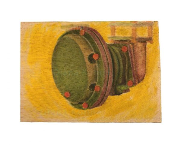 early work by Diana Kohne of a pump in Griffith Park