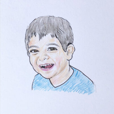 child portrait drawing