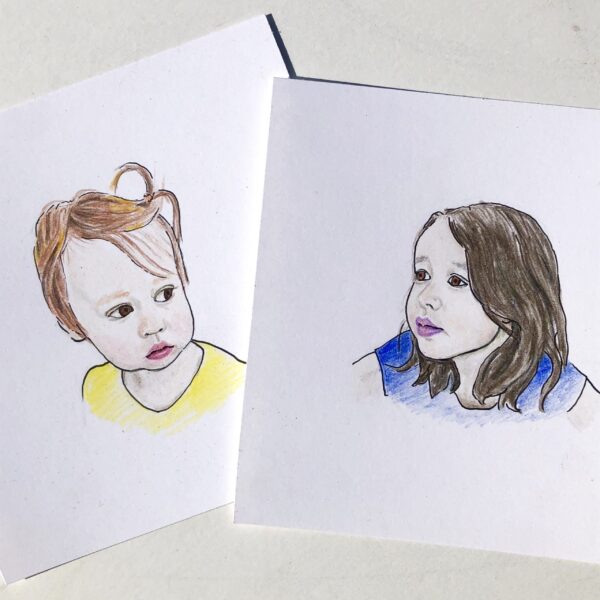 small portrait drawings