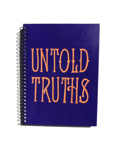 untold truths hand lettered journal