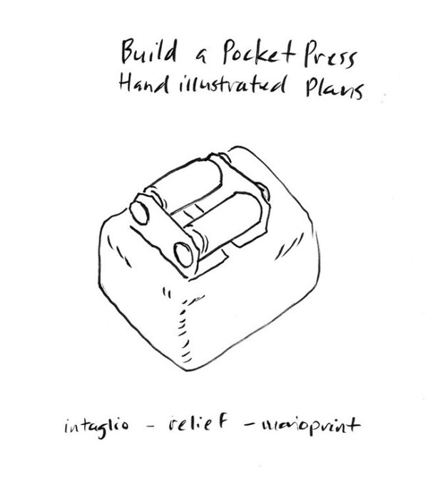 pocket printmaking press building plans by Diana Kohne