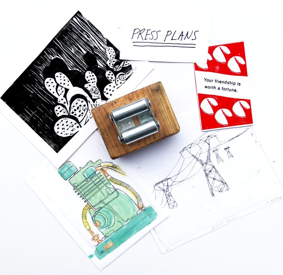Print etchings, linocuts & monoprints with a Pocket Press Kit - Diana Kohne