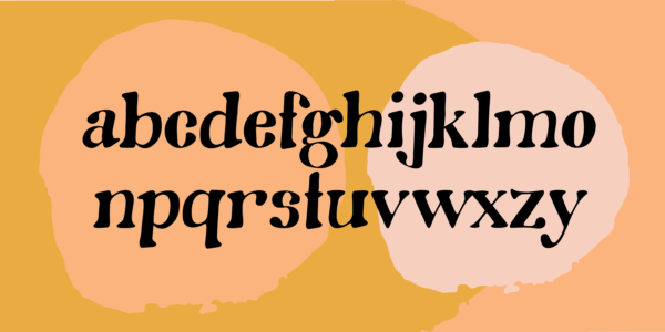 Oh Honey! font alphabet by Diana Kohne