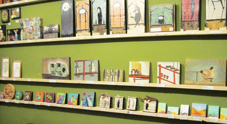 show of alternative art space Los Angeles wall in the twenty teens